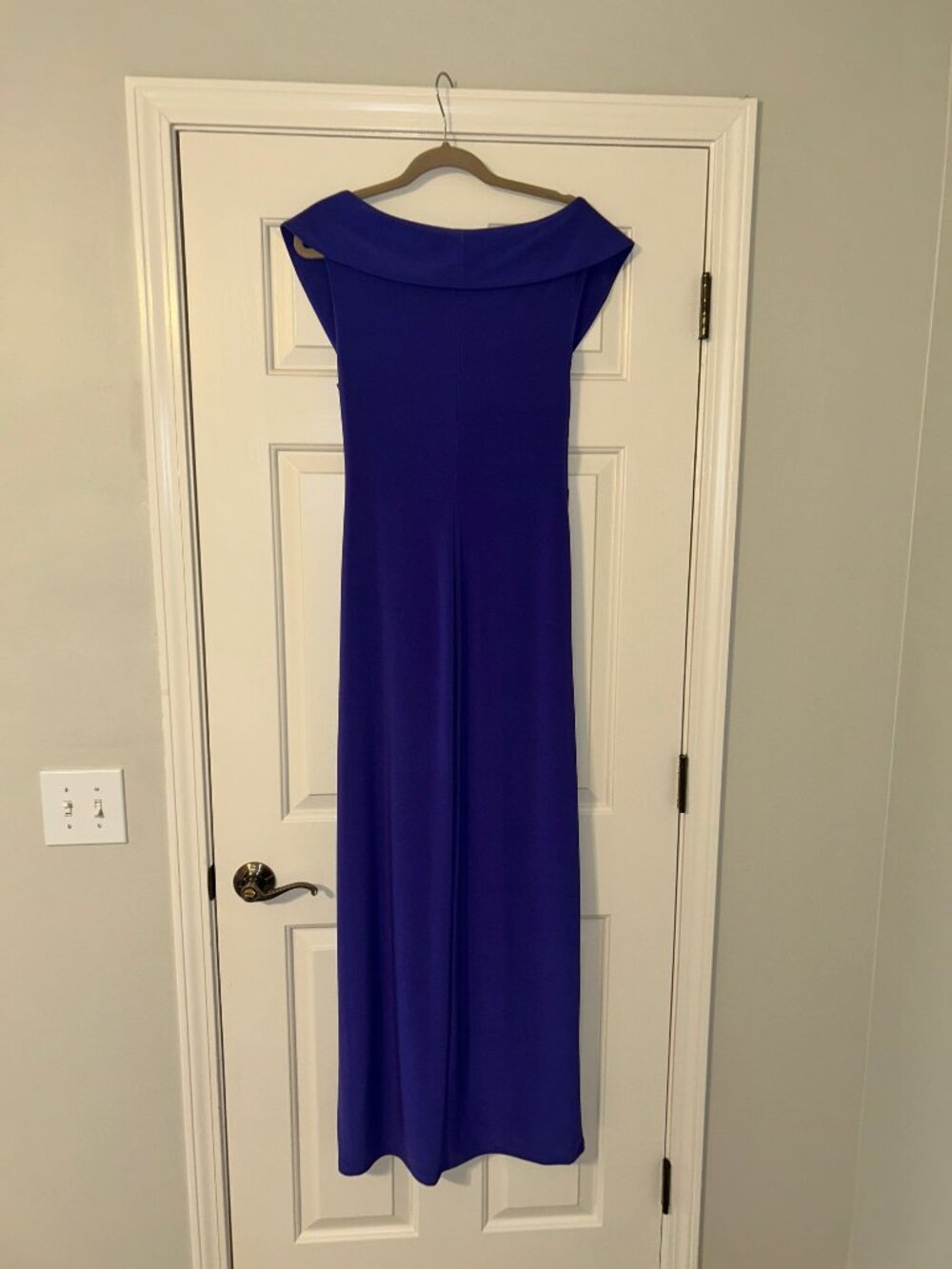 Ralph Lauren Dress Sz 12 Women Wedding Formal Purple Comfortable Maxi - Picture 3 of 6